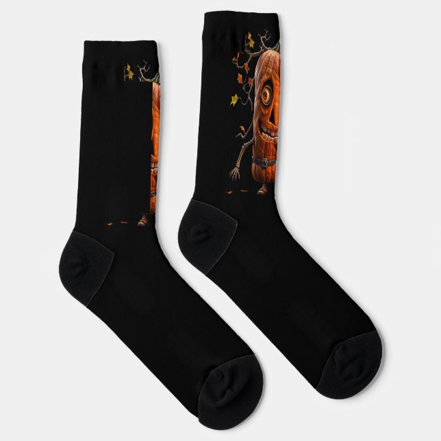 Halloween Pumpkin Socken (Rechts)
