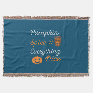 Halloween Pumpkin Spice and Everything Nice Xmas Decke