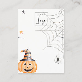 Halloween Pumpkin Spider Logo Necklace Juwelen Visitenkarte