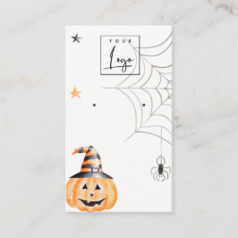 Halloween Pumpkin Spider Logostickerei Visitenkarte
