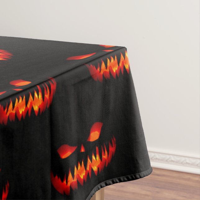Halloween Pumpkin Spooky Beängstigender Horror Ora Tischdecke (Beispiel)