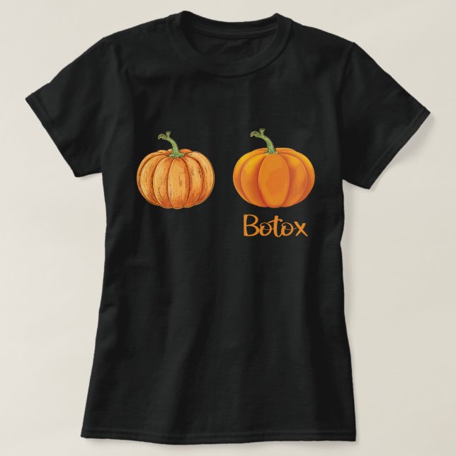 Halloween Pumpkin Spooky Funny Botox Händler T-Shirt (Design vorne)