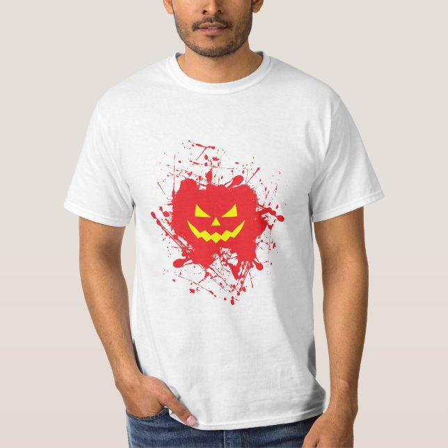 Halloween Pumpkin-Spritzer T-Shirt (Vorderseite)