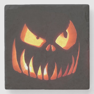 Halloween Pumpkin Steinuntersetzer