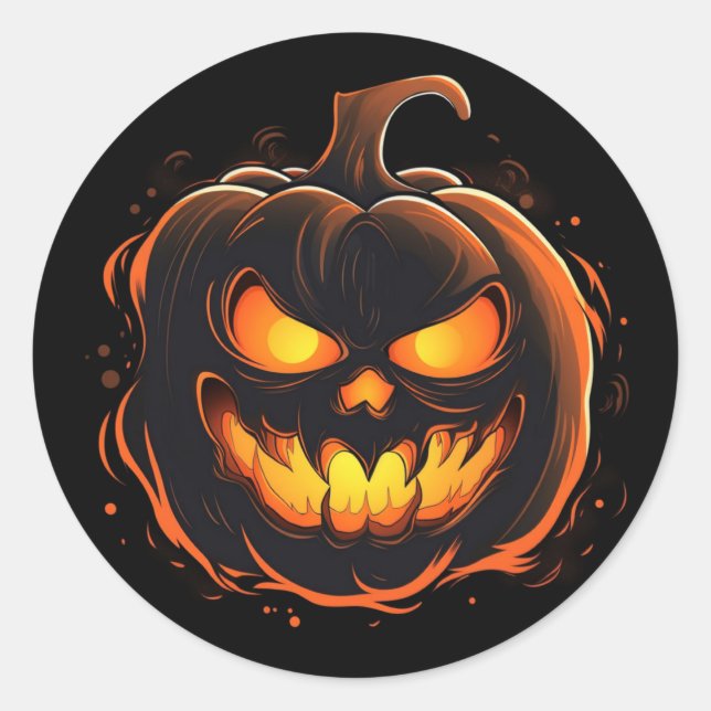 Halloween Pumpkin Stickers (Vorderseite)