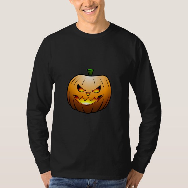 Halloween Pumpkin Sweatshirt T-Shirt (Vorderseite)
