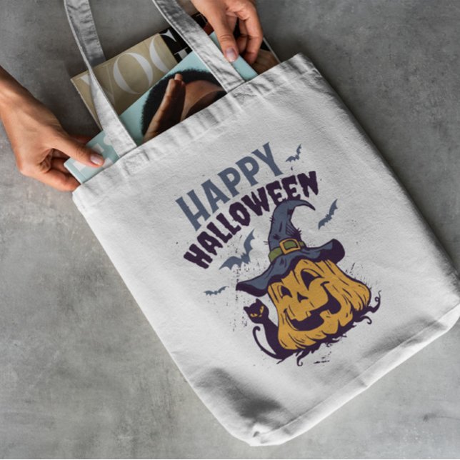 Halloween Pumpkin Tote Bag Tragetasche (Von Creator hochgeladen)