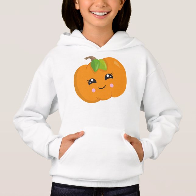Halloween Pumpkin, Trick oder Treat, lächelnder Kü Hoodie (Vorderseite)