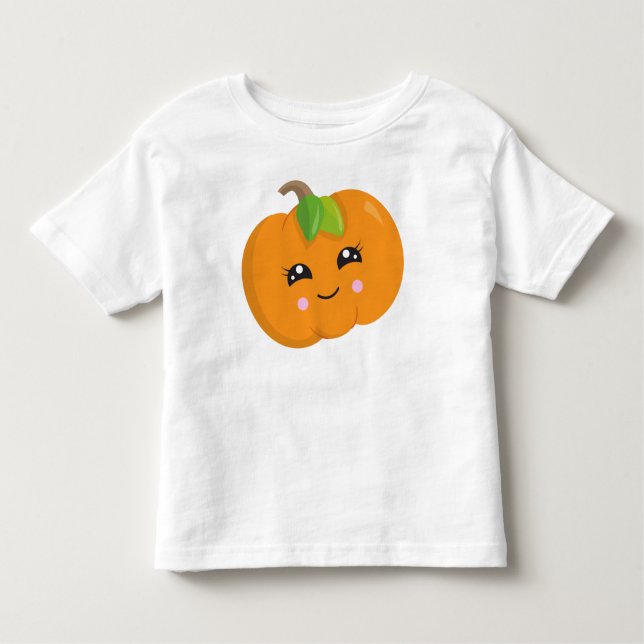 Halloween Pumpkin, Trick oder Treat, lächelnder Kü Kleinkind T-shirt (Vorderseite)