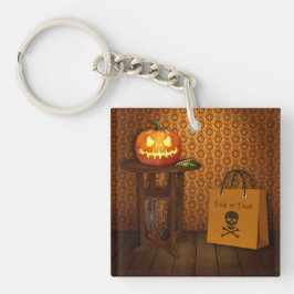 Halloween Pumpkin Trick oder Treat Schlüsselanhänger