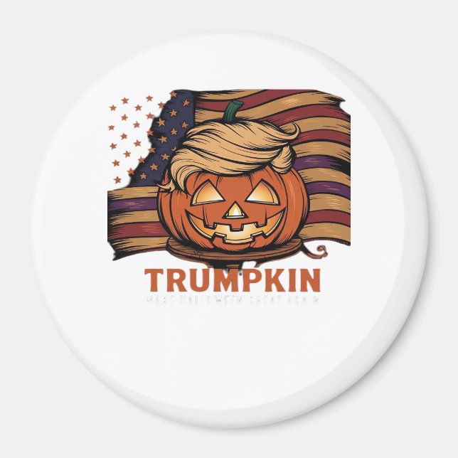 Halloween, Pumpkin Trumpkin, Make Halloween Great Magnet (Vorne)