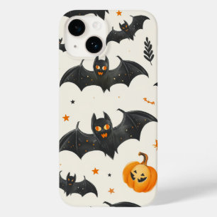 Halloween Pumpkin und Fledermaus Pattern Vintager  Case-Mate iPhone 14 Hülle