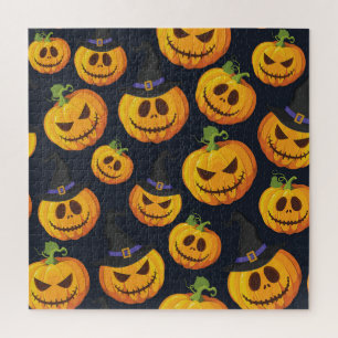 Halloween Pumpkin: Vintages Hexenmuster