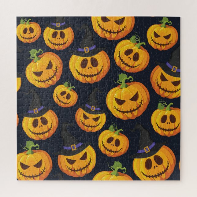 Halloween Pumpkin: Vintages Hexenmuster (Vertikal)