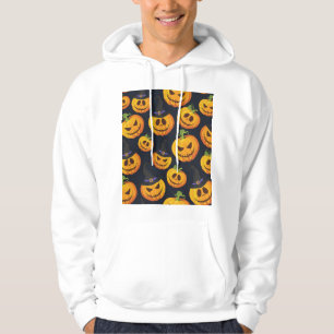 Halloween Pumpkin: Vintages Hexenmuster Hoodie