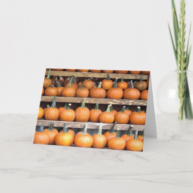 Halloween Pumpkin Wall Karte (Vorderseite)