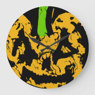 Halloween Pumpkin Wall Uhr