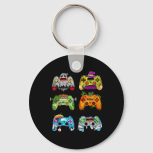 Halloween Pumpkin Witch Gaming Controller Zombie Schlüsselanhänger