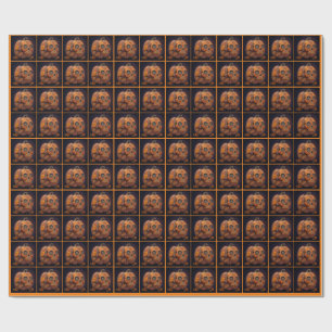 Halloween Pumpkin Wrapping Paper Geschenkpapier