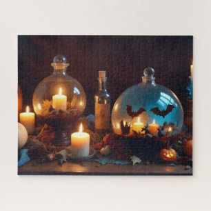 Halloween Pumpkins Candles Niedliche Spooky Festli
