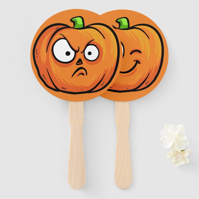 Halloween Pumpkins Fan Set 2/3 Fächer (Vorne und Hinten)