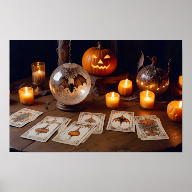 Halloween Pumpkins Fledermäuse Niedliche heiße, fe Poster (Vorne)