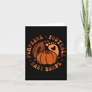 Halloween Pumpkins Footbyll Byby Herbst Herbst Cos Karte