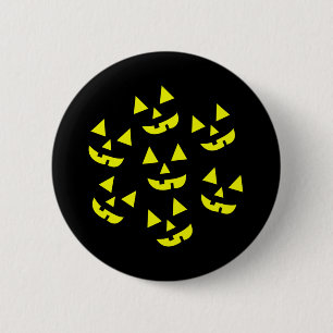 Halloween Pumpkins Jack O' Lantern Button