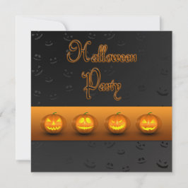 Halloween Pumpkins Jack-o-Lantern Einladung