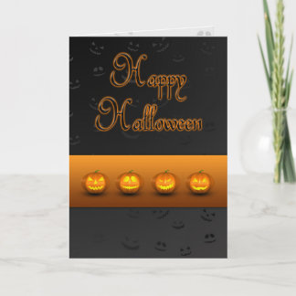 Halloween Pumpkins Jack-o-Lantern Karte