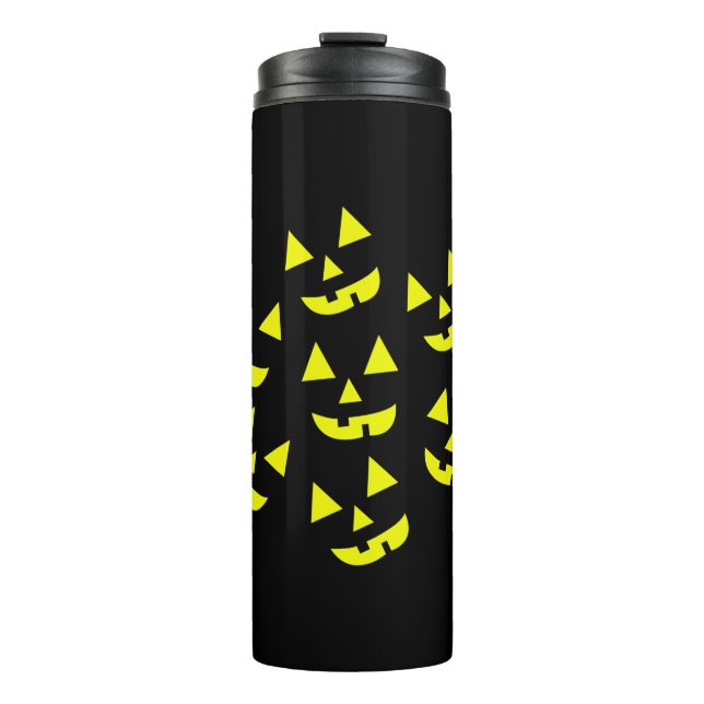 Halloween Pumpkins Jack O' Lantern Thermosbecher (Vorderseite)