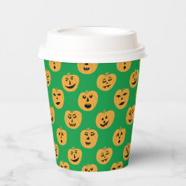 Halloween PUMPKINS Jack-O-Lanterns Pappbecher