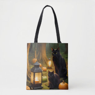 Halloween Pumpkins Katzenjammer Niedlich Spooky Fe Tasche