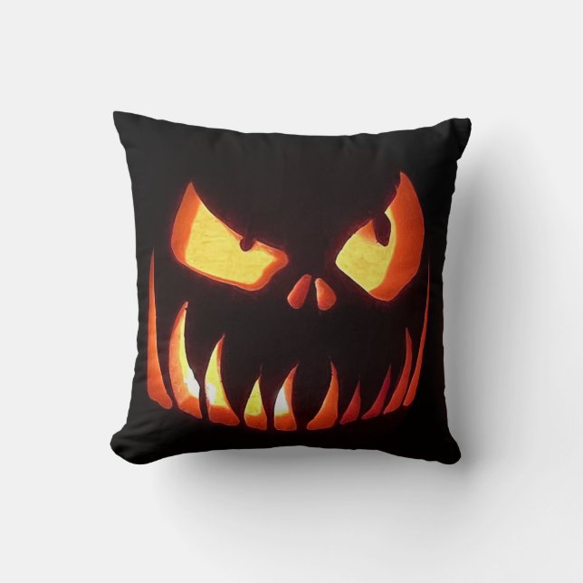 Halloween Pumpkins Kissen (Vorderseite)