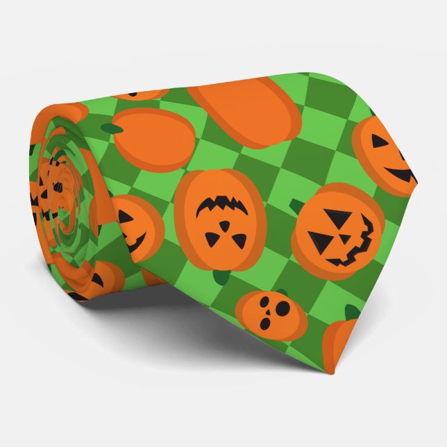 Halloween Pumpkins Krawatte (Gerollt)