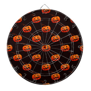 Halloween Pumpkins, Orange Pumpkins Trick oder Tre Dartscheibe