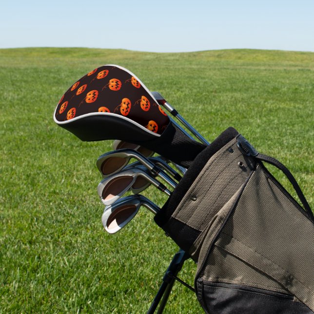 Halloween Pumpkins, Orange Pumpkins Trick oder Tre Golf Headcover (In SItu)