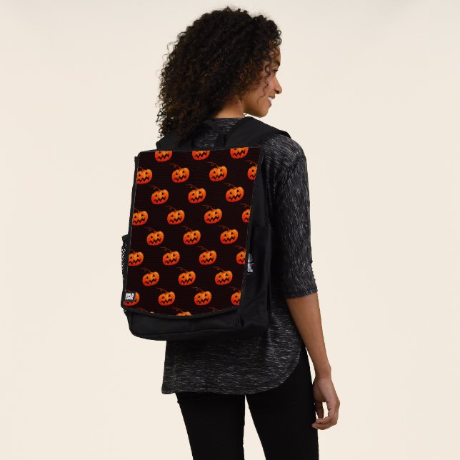 Halloween Pumpkins, Orange Pumpkins Trick oder Tre Rucksack (Ausgewaschen)