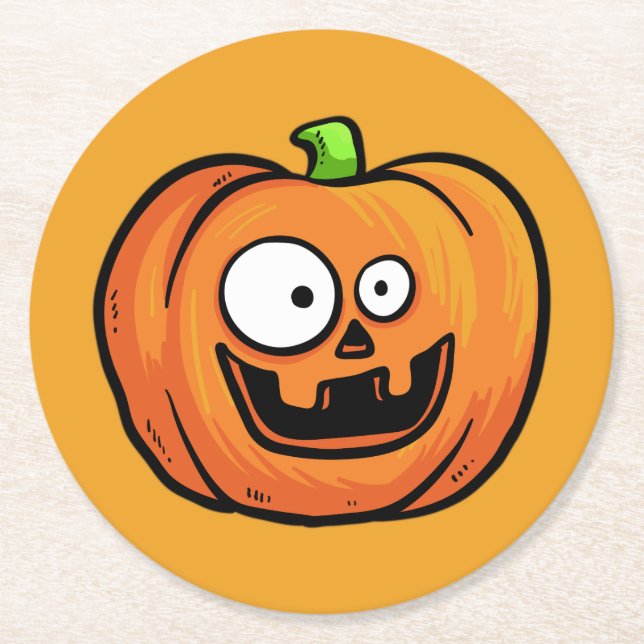 Halloween Pumpkins Papier Untersetzer 1 (Vorderseite)