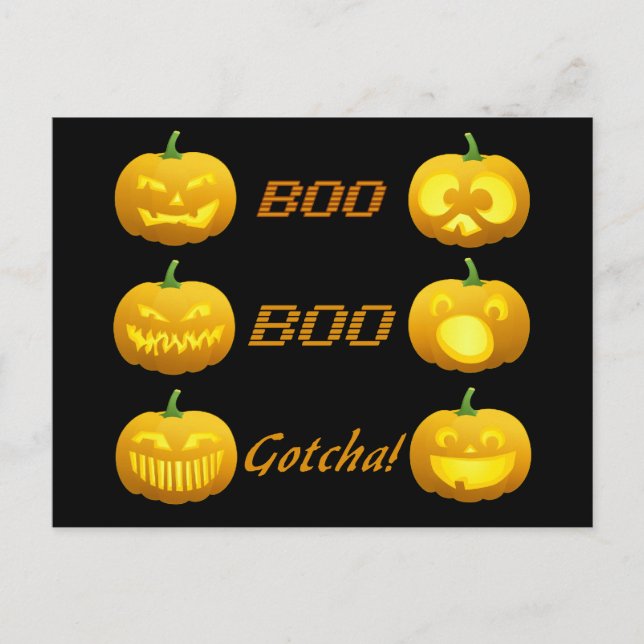 Halloween Pumpkins Postkarte (Vorderseite)