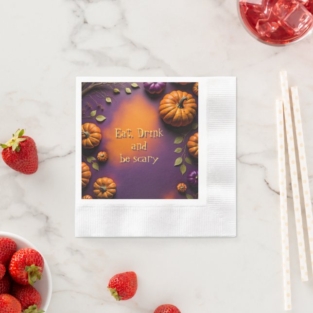 Halloween Pumpkins Serviette (Beispiel)