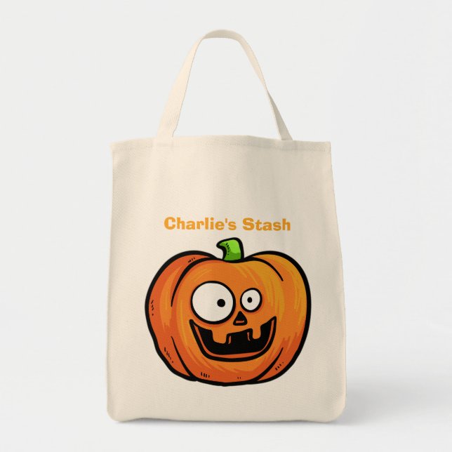 Halloween Pumpkins Texttaschen Tragetasche (Vorne)