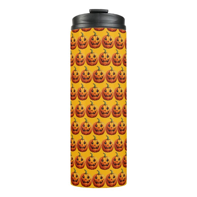 Halloween Pumpkins Thermosbecher (Vorderseite)