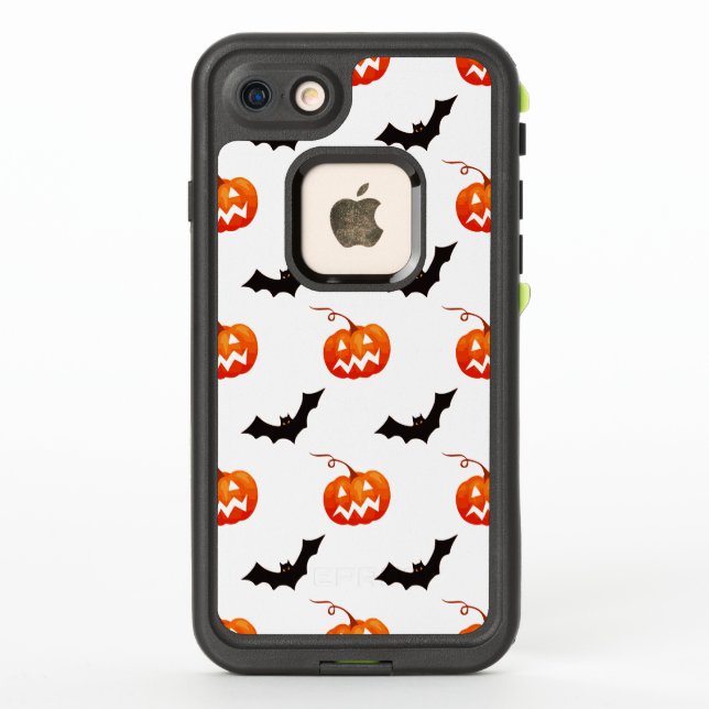 Halloween Pumpkins und Fledermäuse, Trick oder Tre (Rückseite)
