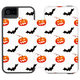 Halloween Pumpkins und Fledermäuse, Trick oder Tre Incipio Watson™ iPhone 5 Geldbörsen Hülle