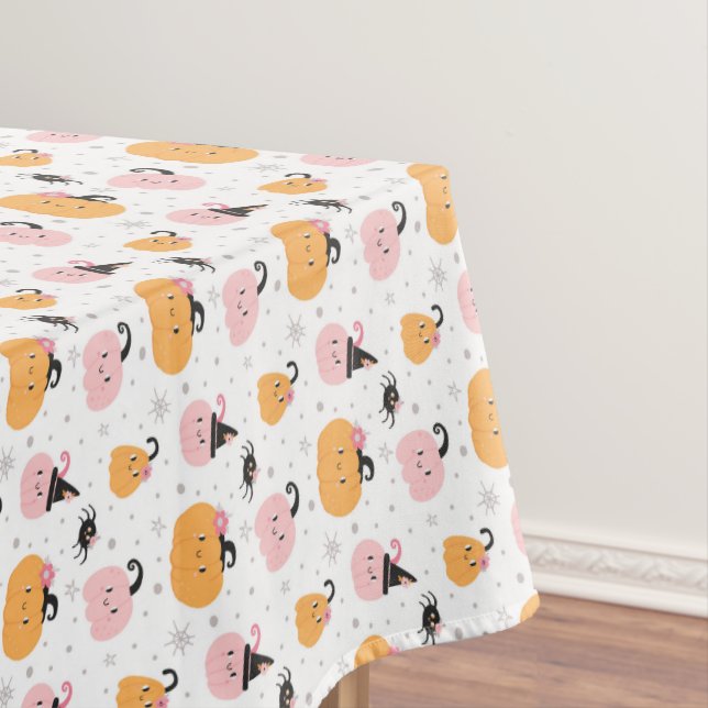Halloween Pumpkins und Spinnen Tischdecke (Beispiel)
