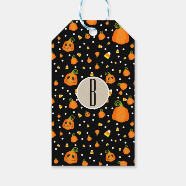 Halloween Pumpkins Whimsisches Gastgeschenk Geschenkanhänger (Vorderseite)