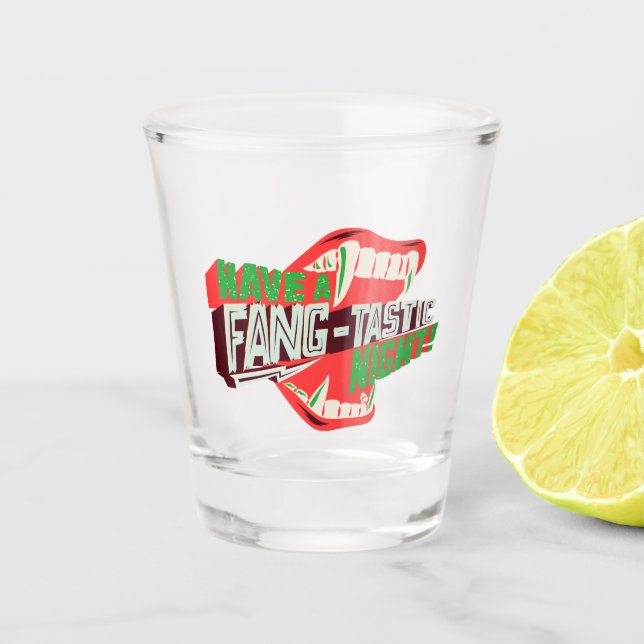 Halloween Pun hat eine zakrale Nacht Schnapsglas (Vorderseite)