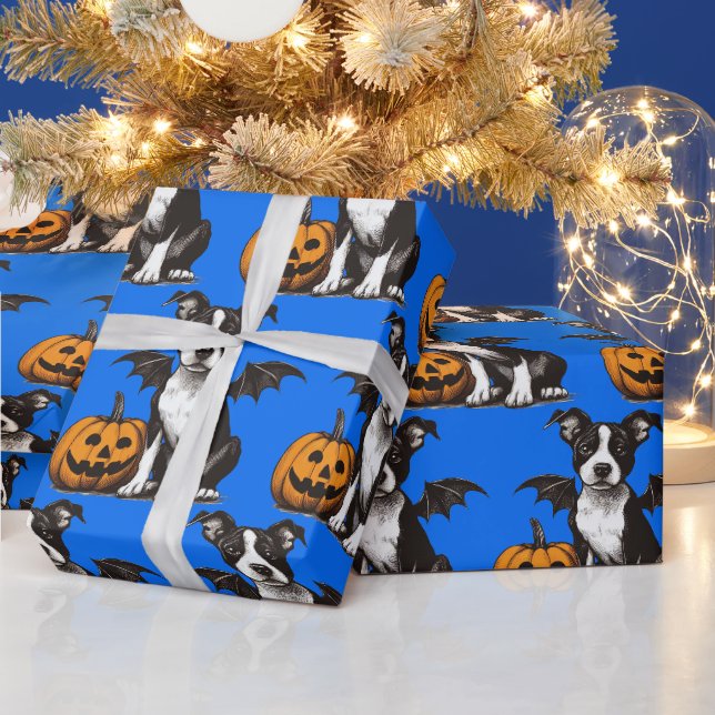 Halloween Puppy Geschenkpapier (Feiertage)