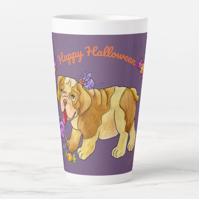 Halloween Puppy Milchtasse (Vorderseite)